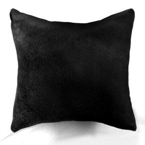Black Velvet Pillow 10x10 inches. New, soft, small, decorative.